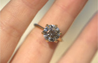 3.01CT Round Solitaire Lab Diamond Engagement Ring